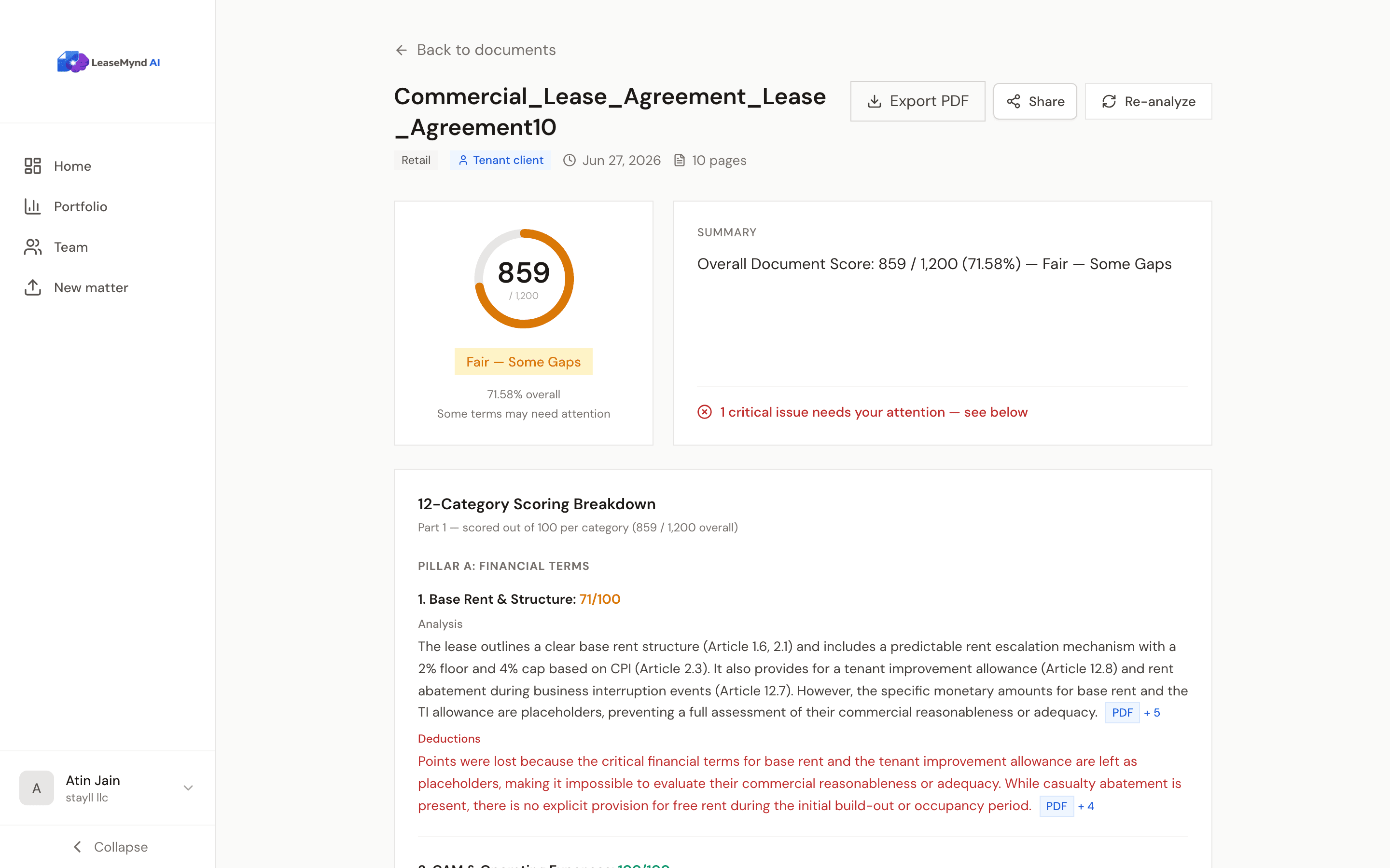Structured first-pass review